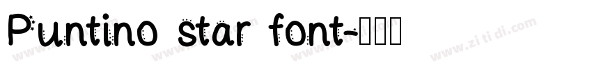 Puntino star font字体转换